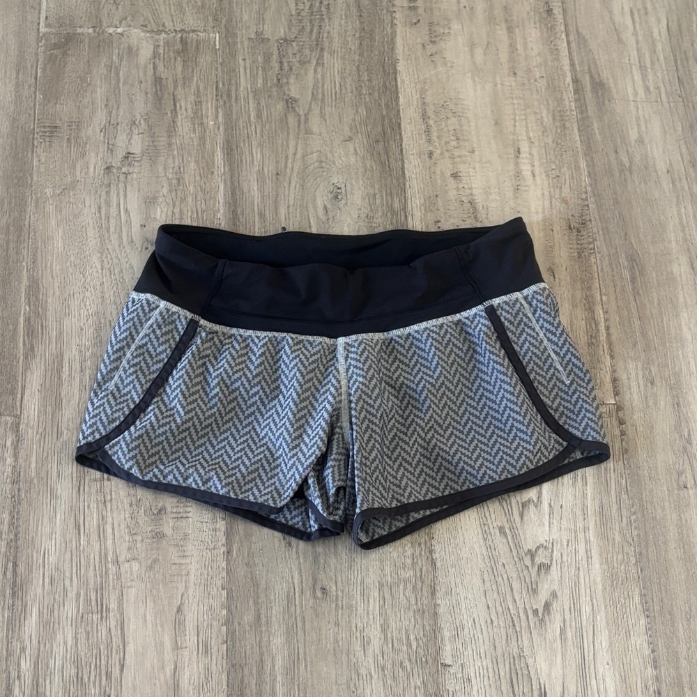 lululemon athletica Black and Gray Athletic Shorts